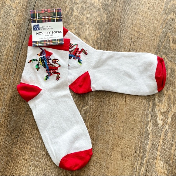 Scotland Unicorn Tartan Socks - Picture 4 of 5